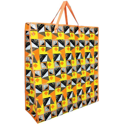 Eco-vriendelijke rits sluiting Geweven winkeltasjes Custom Design Glossy / Matt Laminatie