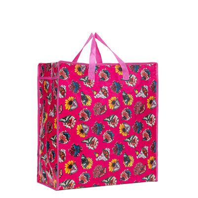 gepersonaliseerde grootte print ontwerp pp geweven zip shopping polypropyleen zakken leverancier
