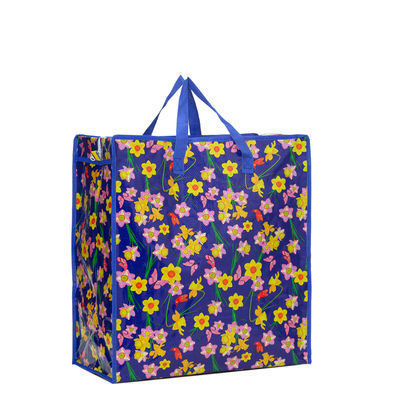 gepersonaliseerde grootte print ontwerp pp geweven zip shopping polypropyleen zakken leverancier
