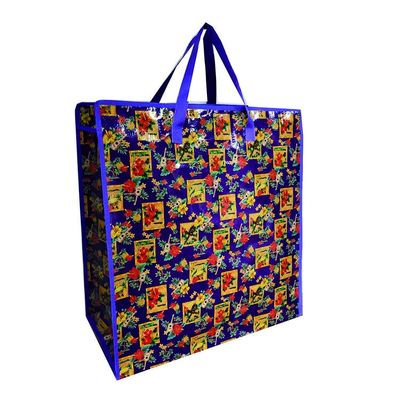 Laminated Non Woven Pp Grocery Shopping Bag Zip Bags Long Handle Herbruikbare Tote Bags