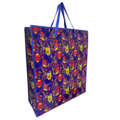 Laminated Woven Pp Shopping Bag Glanzend Helder Herbruikbare Kruidenierszakken Custom