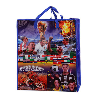 Brazilië design PP Woven Bag / pp Woven Shopping Bag With Zipper/yiwu goedkopere pp woven winkeltas