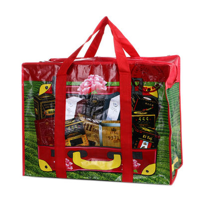 Spotprinting PP Woven Shopping Bag Recycled Plastic Woven Bags ODM