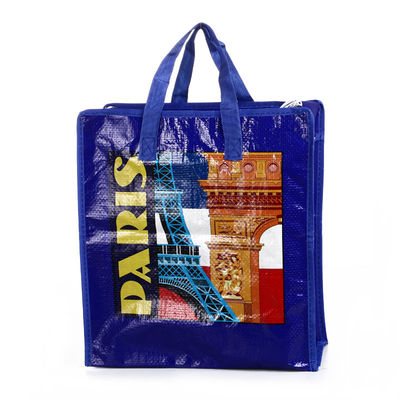 Florida Design Custom Woven Bag Polypropyleen zakken met handgrepen CMYK