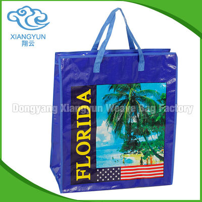 Florida Design Custom Woven Bag Polypropyleen zakken met handgrepen CMYK