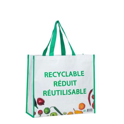 Herbruikbare Pp Woven Shopper Laminated Woven Bags Waterdicht binnen budget