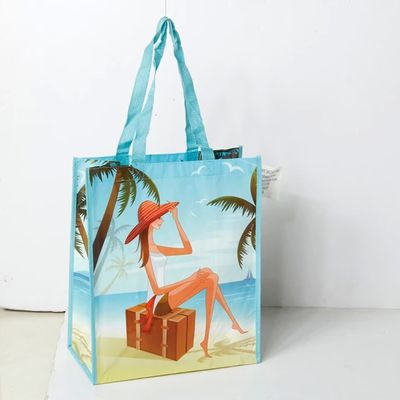 Sterk Nylon Handled Woven Bag Aanpasbaar Eco Friendly Waterdicht Winkeltok