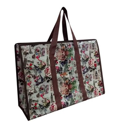 Gepersonaliseerd logo of ontwerp gerecycled winkeltasjes voor milieuvriendelijk winkelen